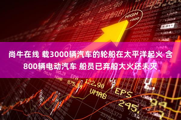 尚牛在线 载3000辆汽车的轮船在太平洋起火 含800辆电动汽车 船员已弃船大火还未灭