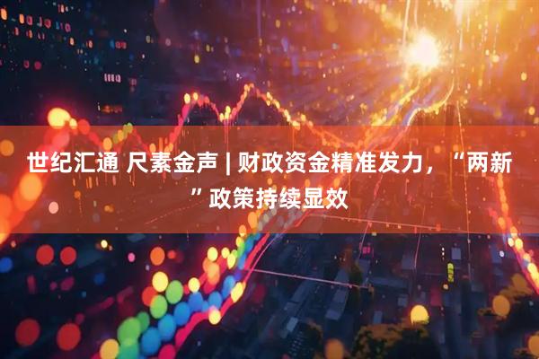 世纪汇通 尺素金声 | 财政资金精准发力，“两新”政策持续显效