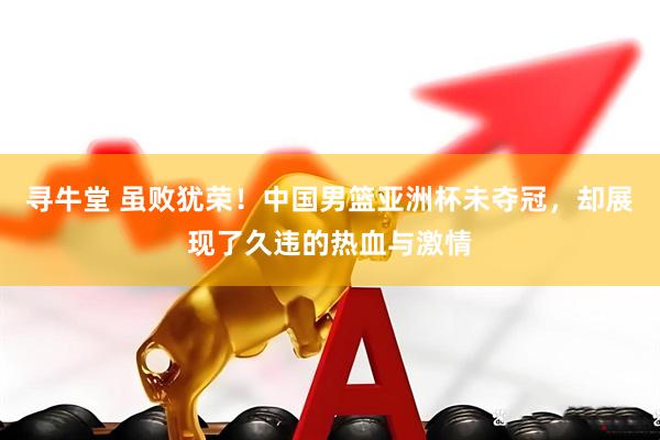 寻牛堂 虽败犹荣！中国男篮亚洲杯未夺冠，却展现了久违的热血与激情