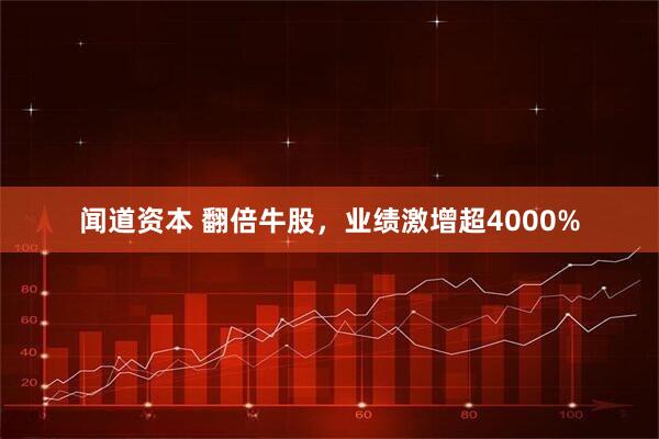 闻道资本 翻倍牛股，业绩激增超4000%