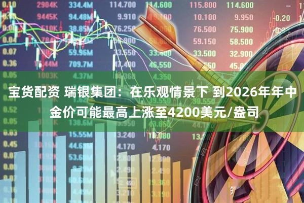 宝货配资 瑞银集团：在乐观情景下 到2026年年中 金价可能最高上涨至4200美元/盎司