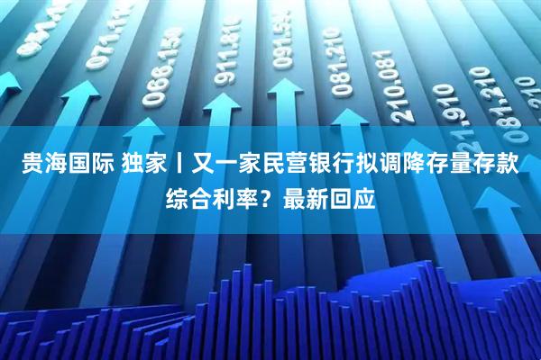 贵海国际 独家丨又一家民营银行拟调降存量存款综合利率？最新回应