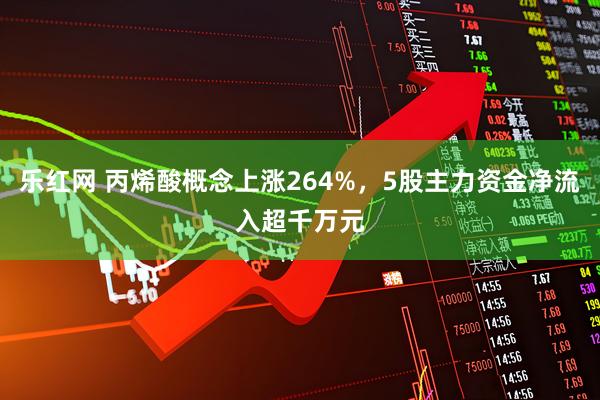 乐红网 丙烯酸概念上涨264%，5股主力资金净流入超千万元